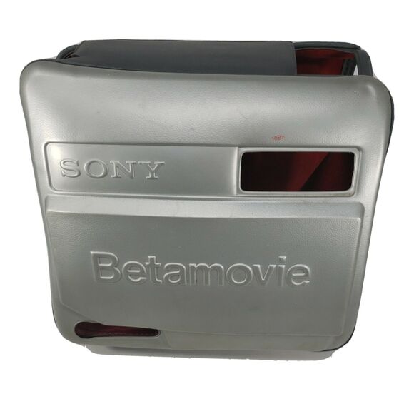 Sony Betamovie Camera Soft Case Silver Vintage Collectible Rare Made in Japan